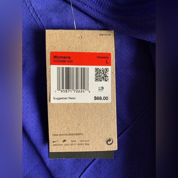 NWT NIKE Dri-Fit ADV Aura Slim Fit Short Sleeve Top - Picture 8 of 8